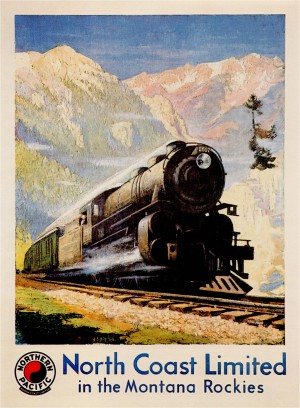 North Coast Limited in the Montana Rockies